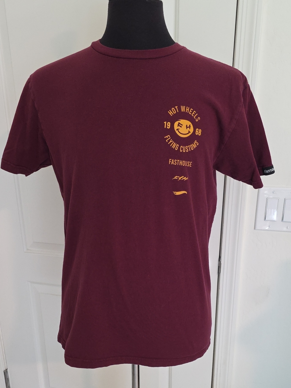 Fasthouse x Hot Wheels Maroon Short-Sleeve Graphic Tee